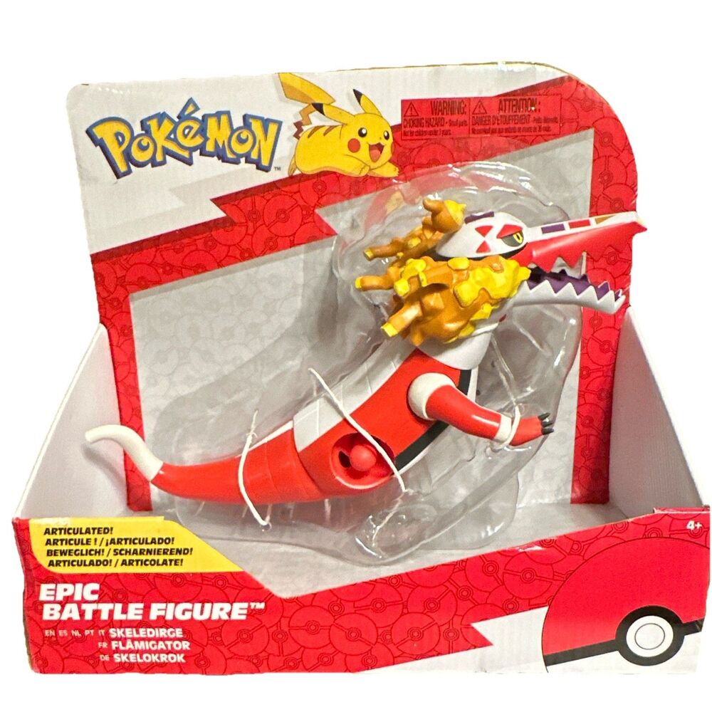 Pokémon Skeledirge Epic Battle Figure 12” Articulated Action Figure NEW